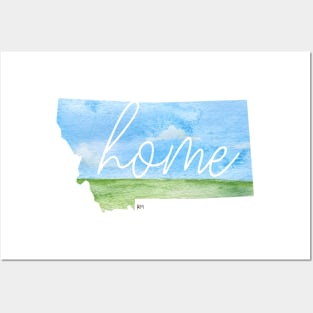 Montana Home State Posters and Art